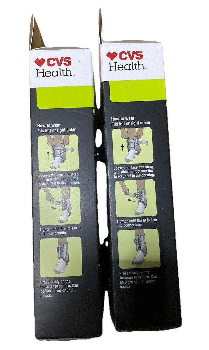 CVS Health Support Ankle Quick Strap One Size LOT OF 3 ($90 Value)