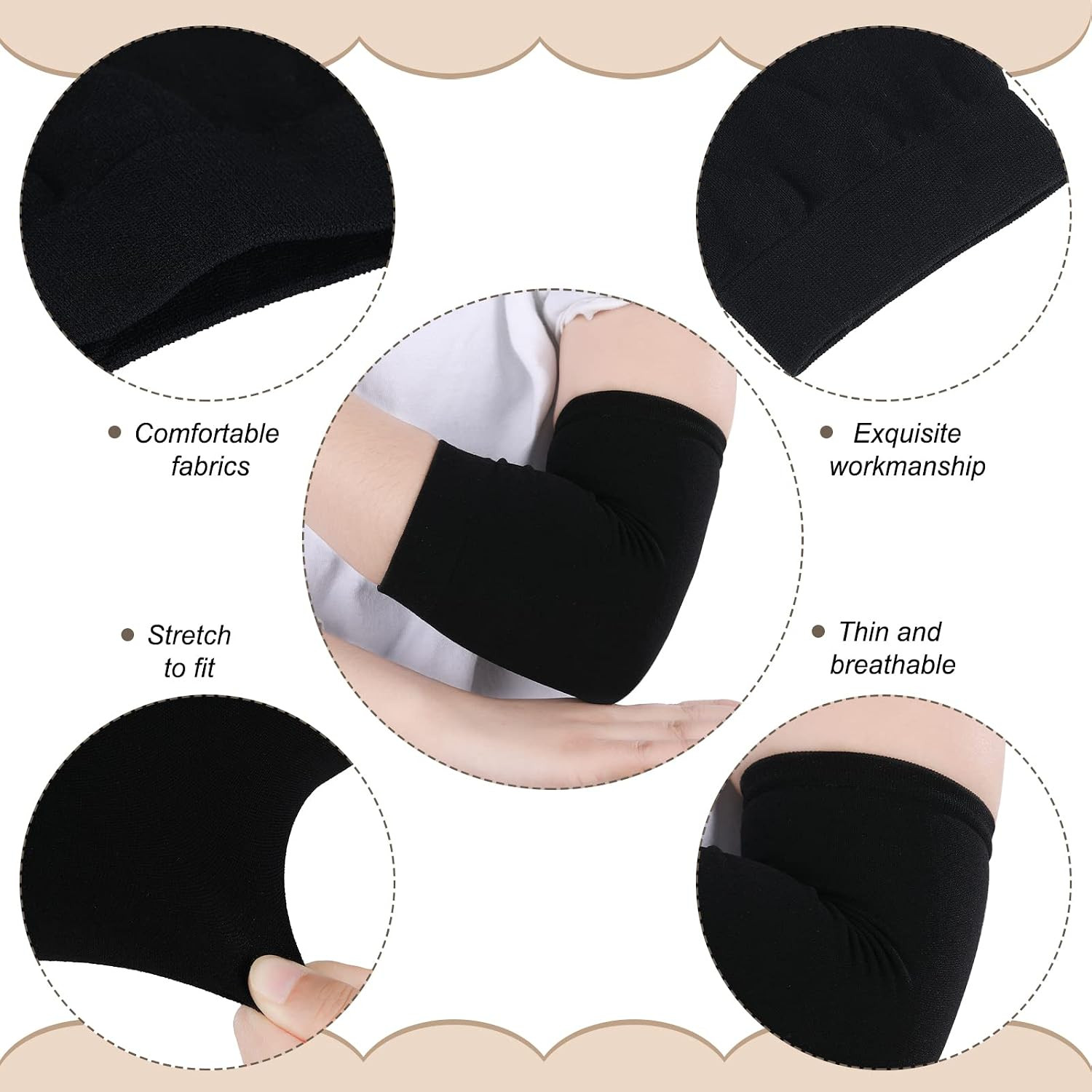 Vicenpal 2 Pairs Tattoo Cover up Sleeve Forearm Arm Sleeves for Women Men Compre