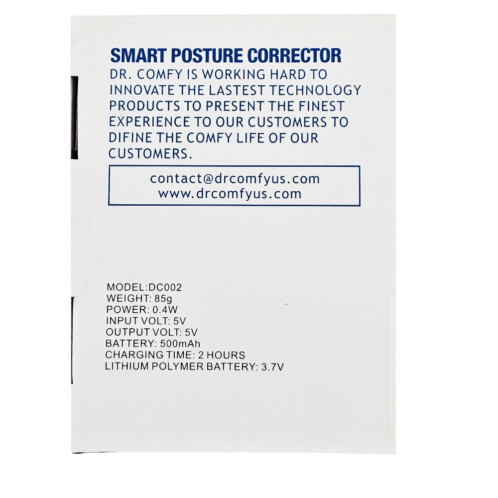 Dr. Comfy Posture Corrector – Rechargeable Back Support Brace for Men & Women