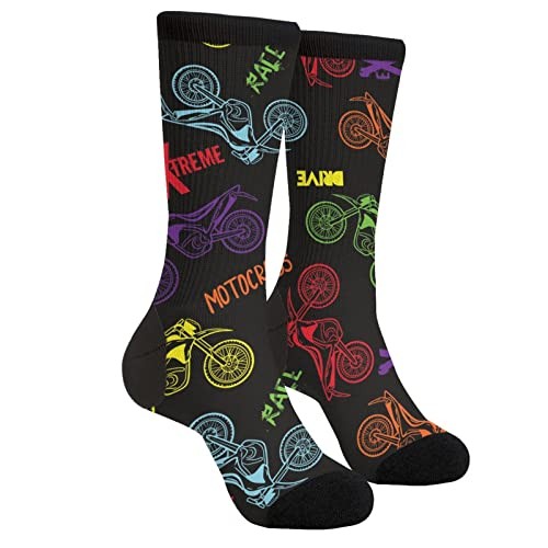 Sigouyinei Casual Funny Funky Novelty Socks For Men Women 1 Black and White2