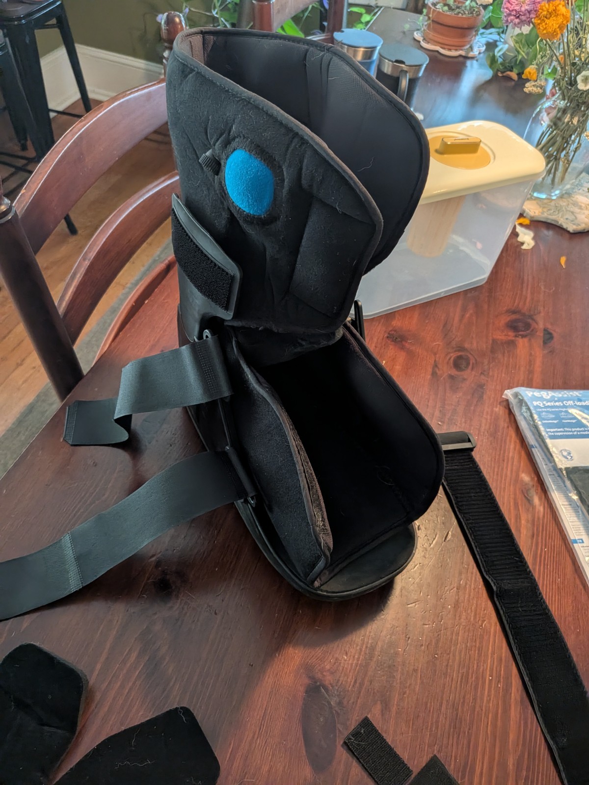 XL Adjustable Walking Boot with Air Bladder, Rocker Sole