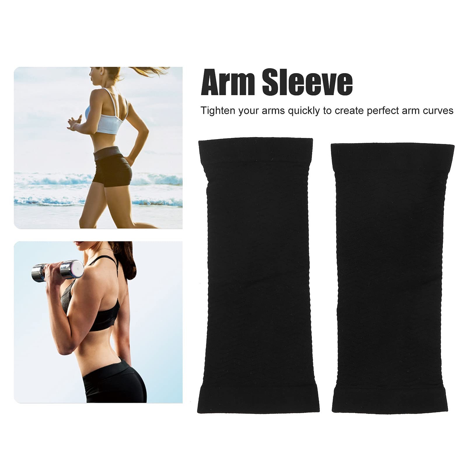 1 Pair Arm Slimming Shaper, Wrap Upper Arm Compression Sleeve Flabby Arms Sha…