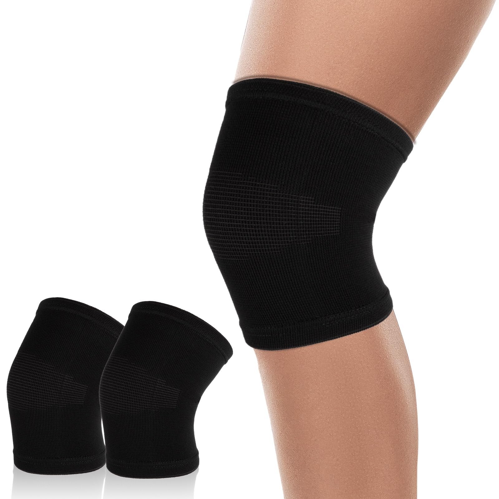 Kids Knee Brace Sleeve, 1 Pair Youth Knee Compression Sleeve Breathable Child…