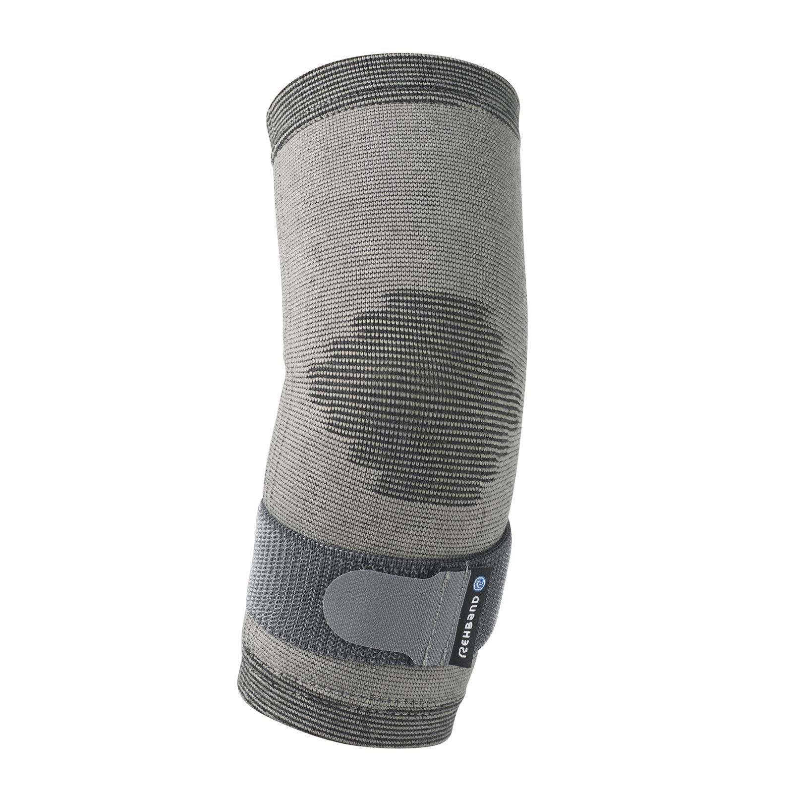 Rehband knitted elbow sleeve, support for work, Small / Medium, Grey