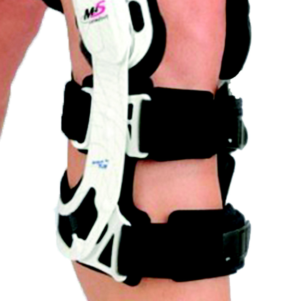 FGP Functional Knee Pad 4 Point m4s Comfort for ACL/PCL/CI Right White