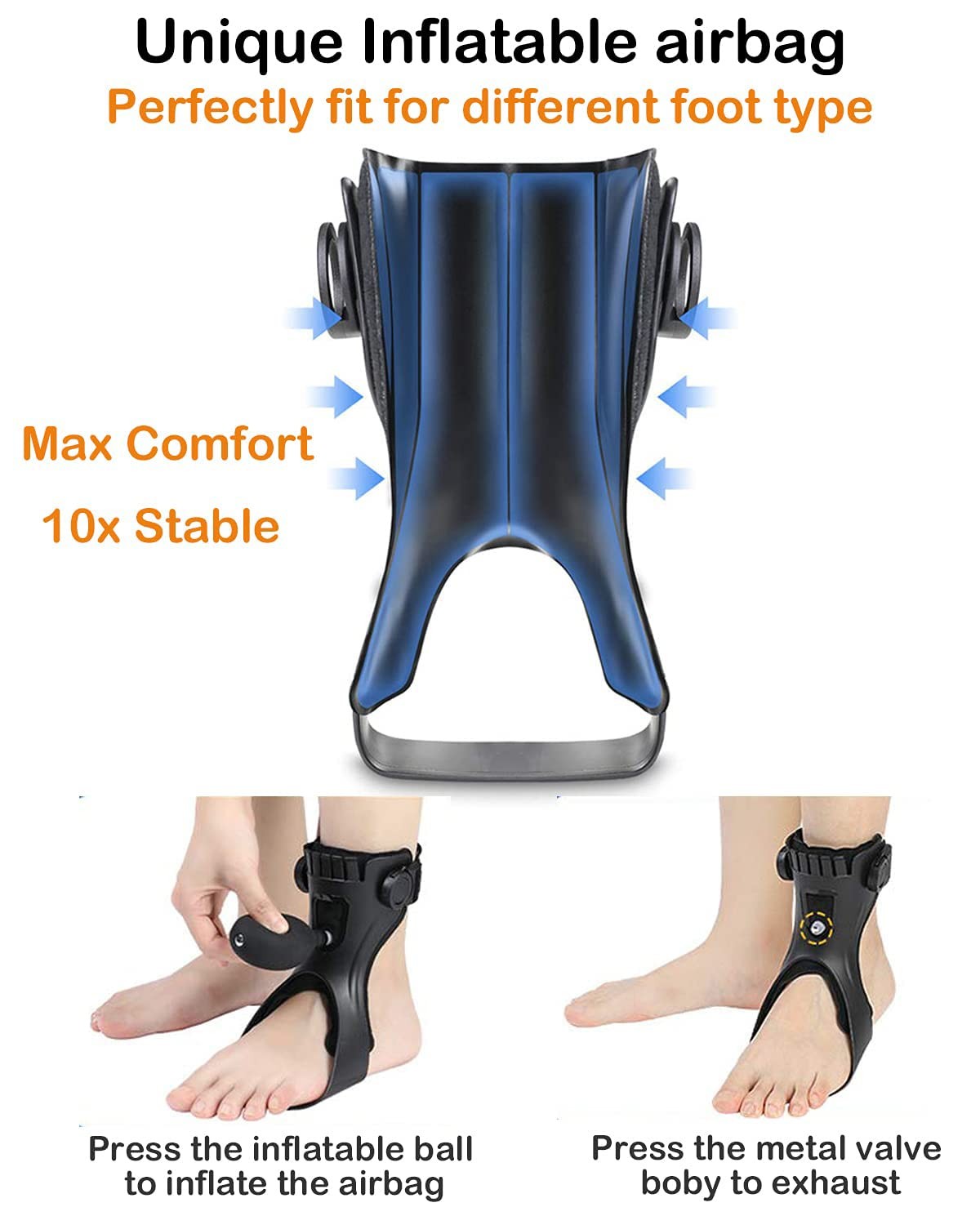 Furlove AFO Brace Left Small Inflatable Airbag