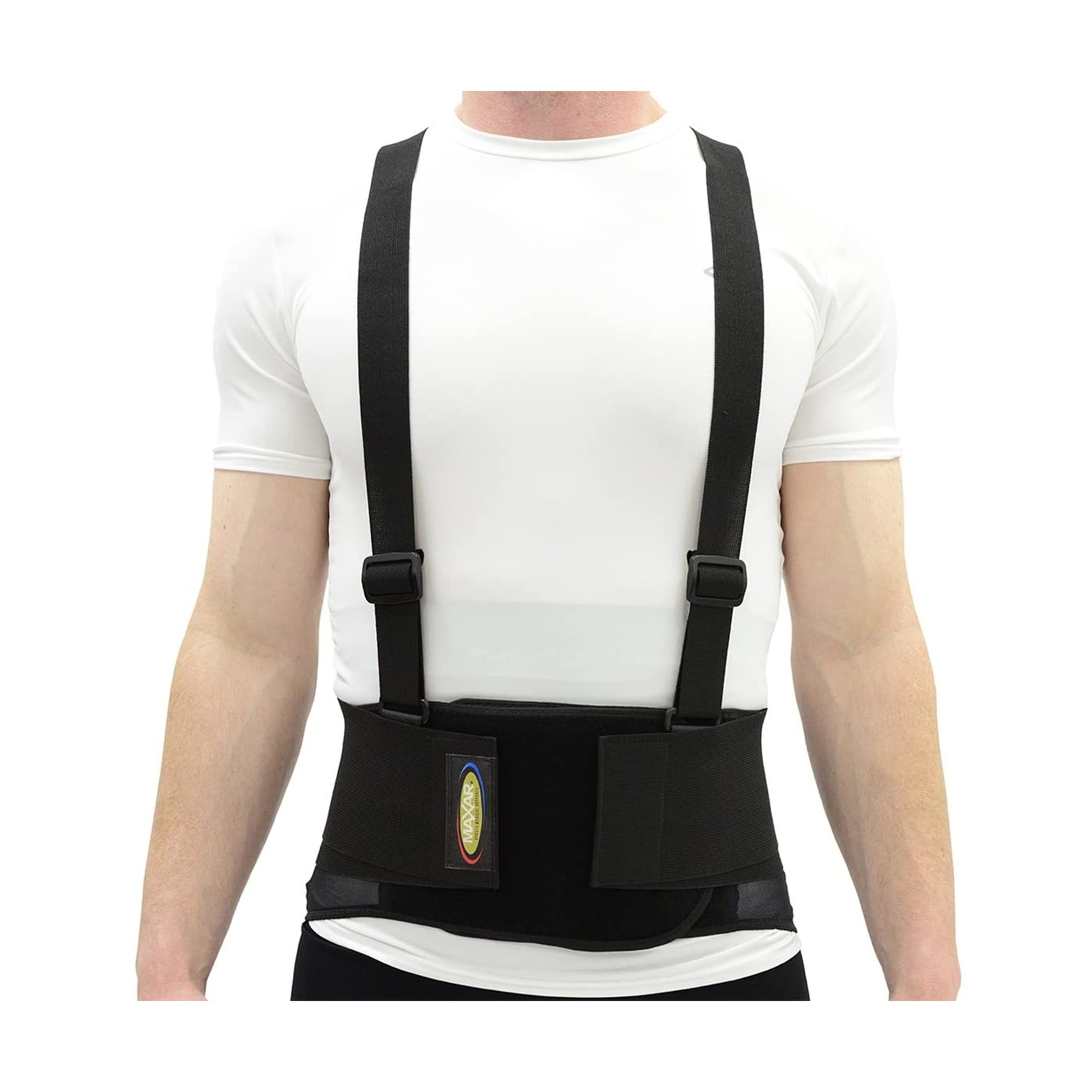 Industrial Back Brace for Work, Adjustable Double Pull & Removable Suspenders…