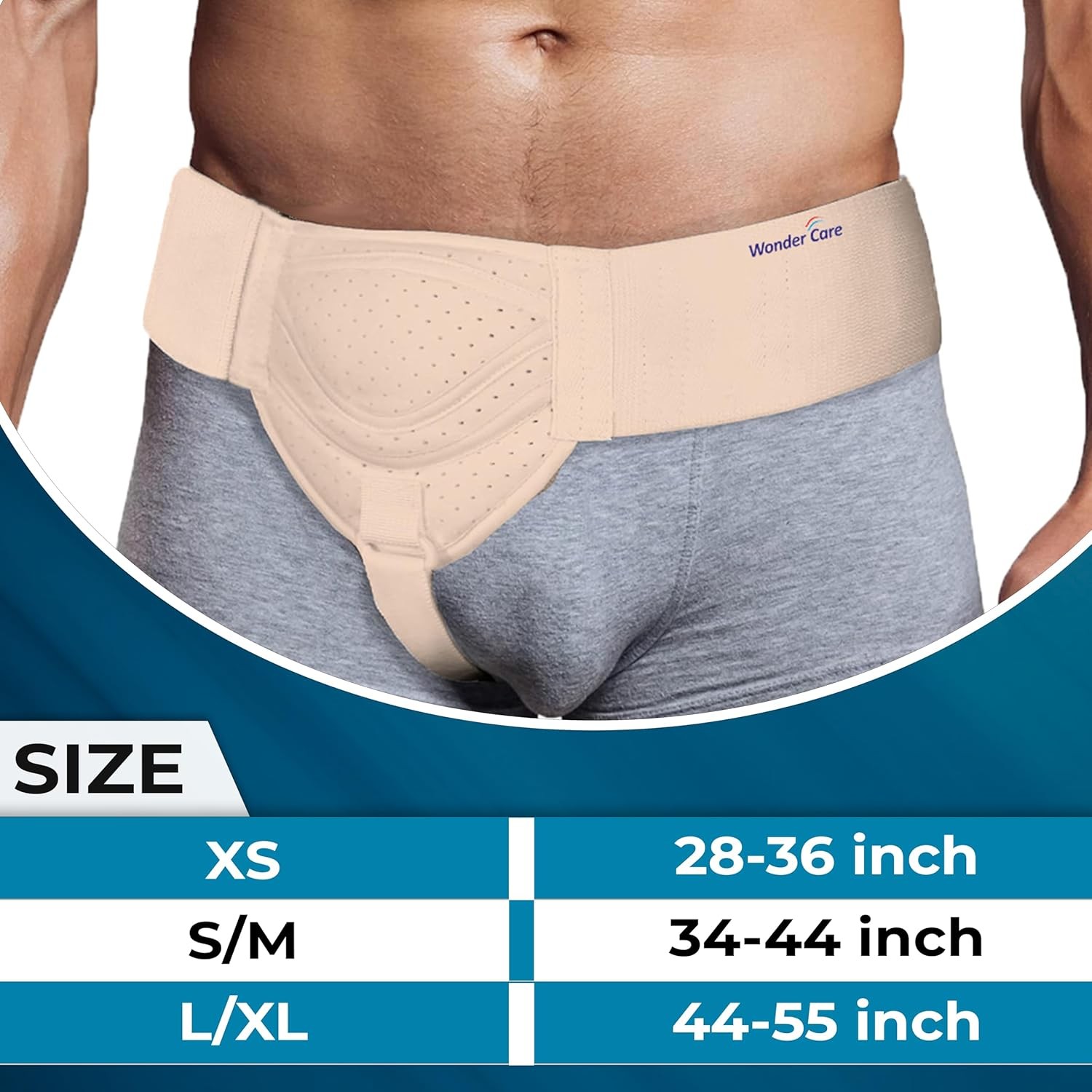 Inguinal Hernia Belt for Men & Women with Removable Compression INDIAN SELLER