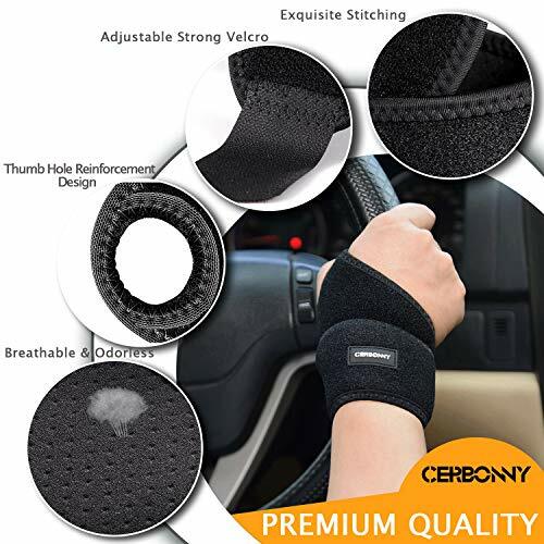Carpal Tunnel Wrist Brace 2pack Wrist Support Brace Adjustable Wrist Strap Rever