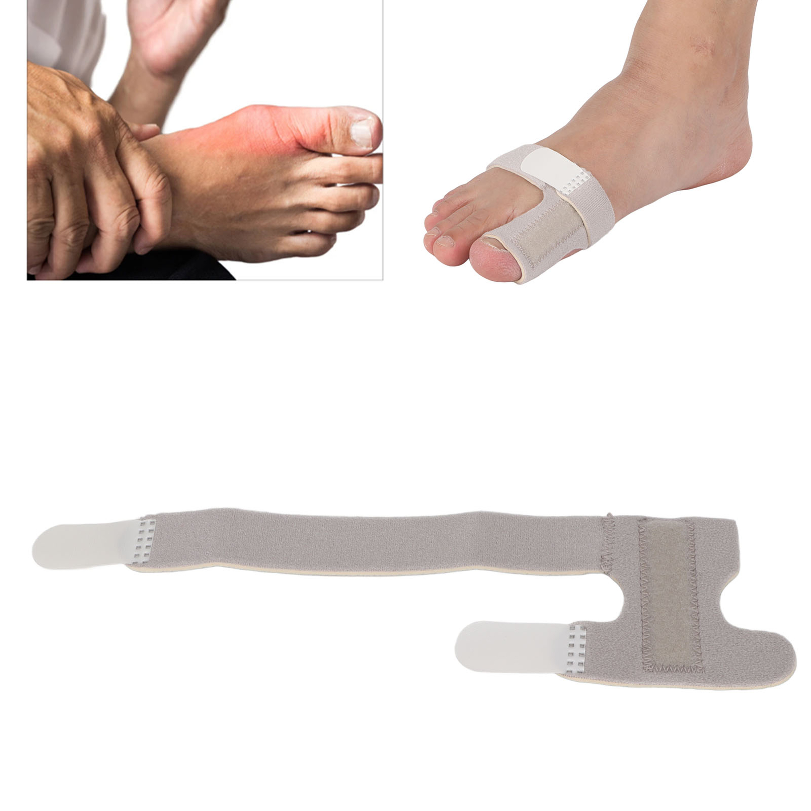 Toe Brace Portable Breathable Adjustable Fracture Recovery Fixation Hallux V Cus