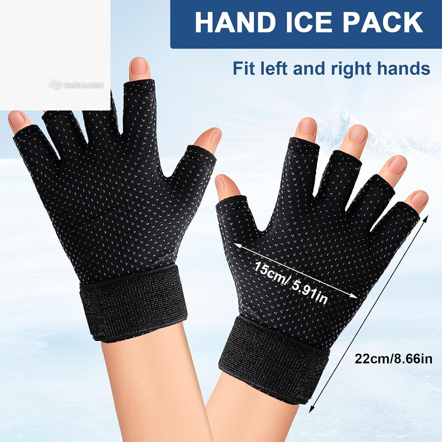 Finger Arthritis Compression Ice Pack Gloves Hot Cold Therapy Carpal Tunnel Pain