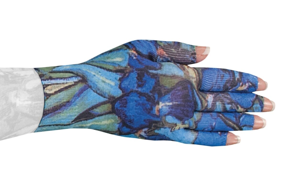 IRISES Graduated Compression Glove by LYMPHEDIVAS, ANY SIZE & LEVEL, New