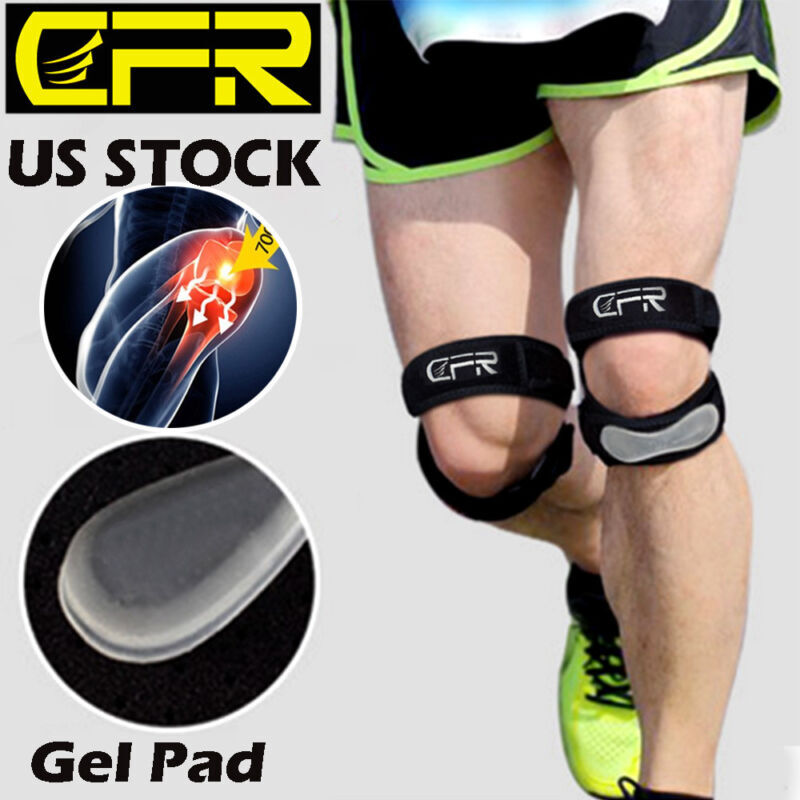 US Knee Support Patella Stabilizer Strap Band Tendon Brace Pain Sports Gym Joint