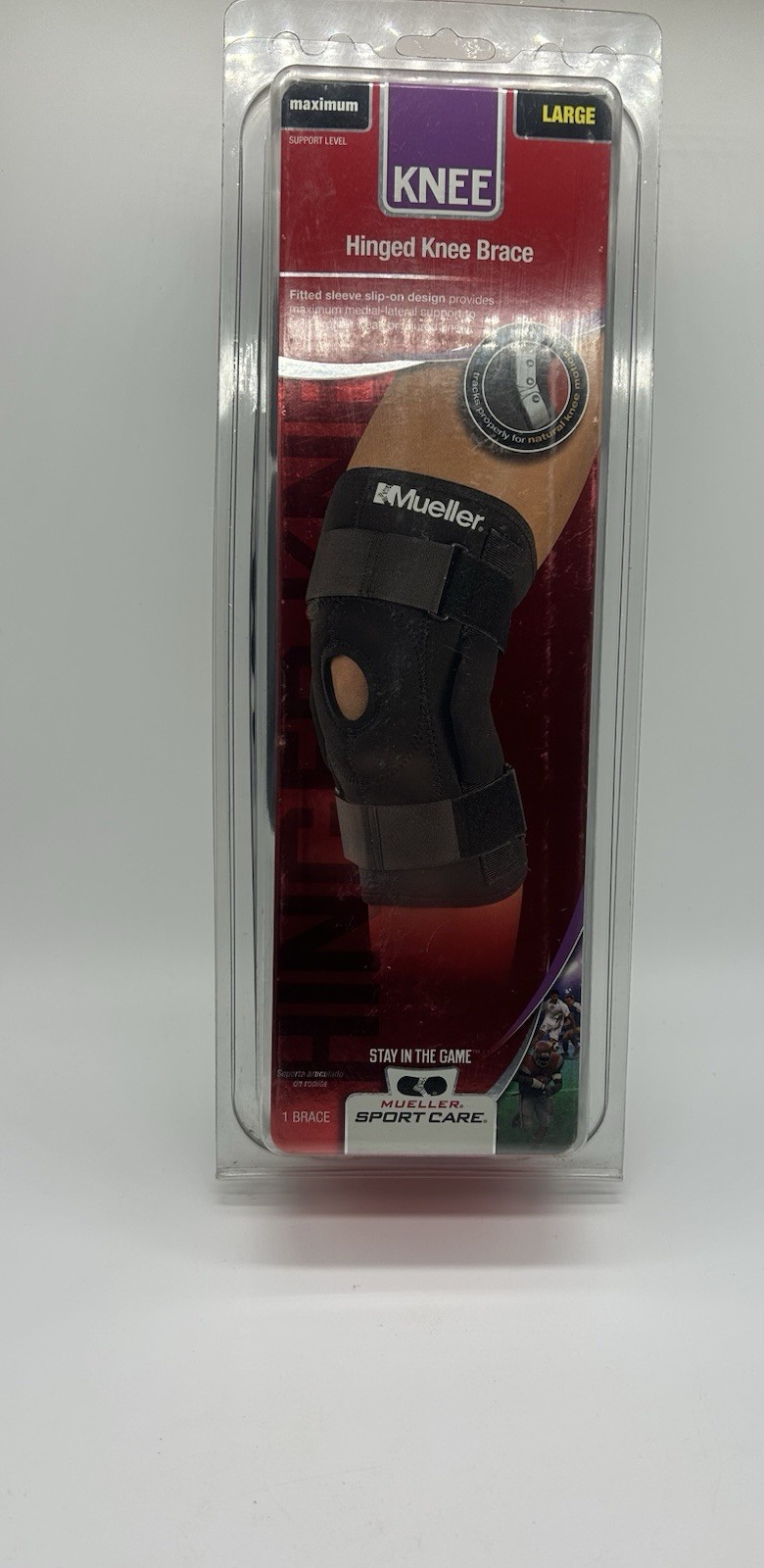 Mueller Sport Care Hinged Knee Brace Regular Left or Right – Large