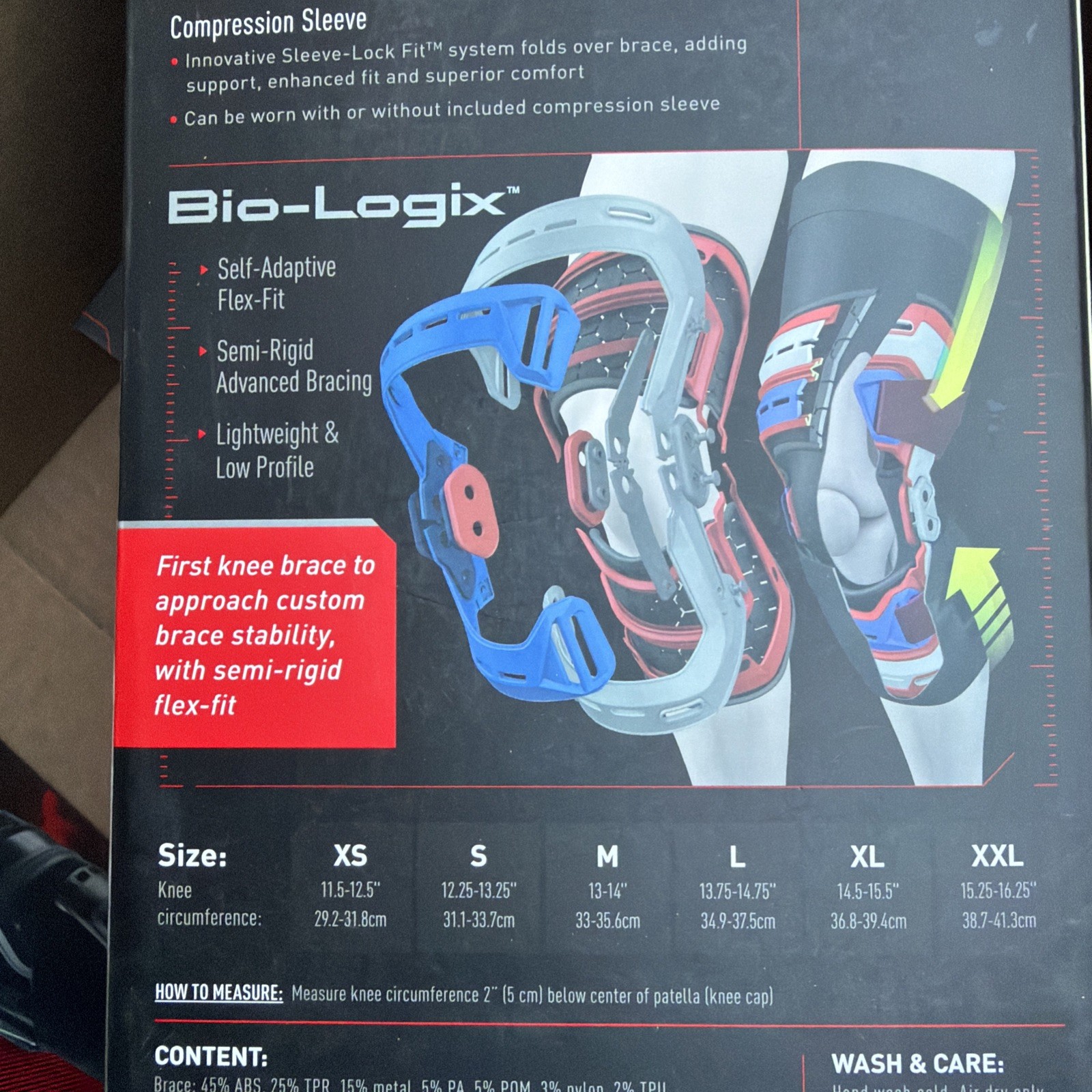 McDavid elite 4200 bio logix knee brace level 3+ size small left 12.25-13.25