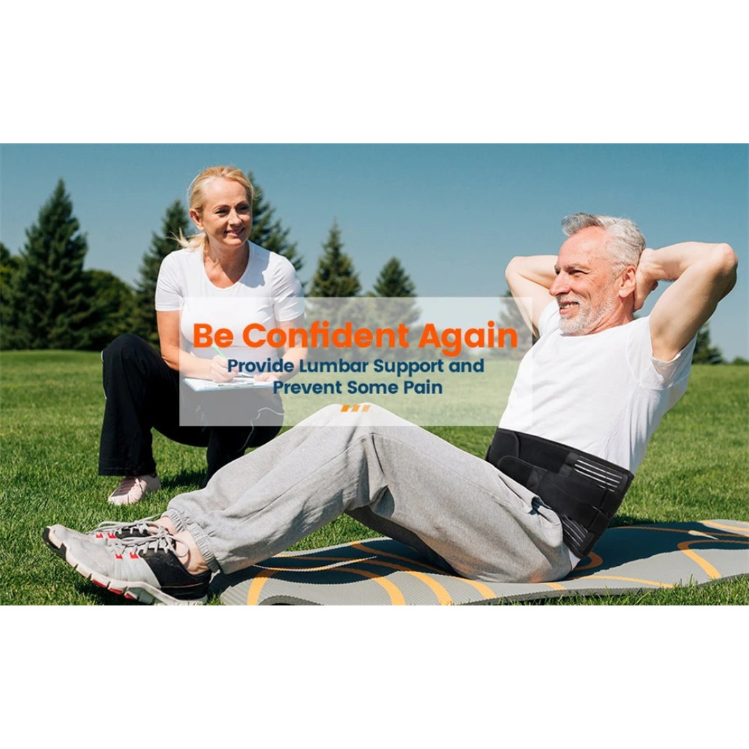 Adjustable Lower Back Brace Lumbar Support Waist Belt For Men Women Pain Relief