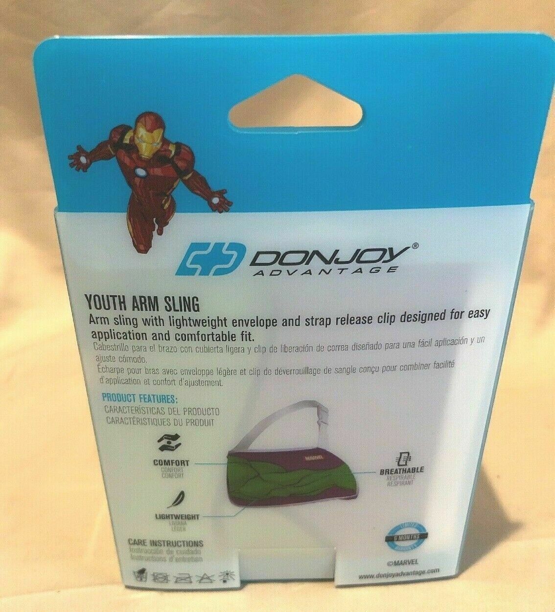 DonJoy Advantage Marvel Avengers Hulk Youth Adjustable Arm Sling NEW