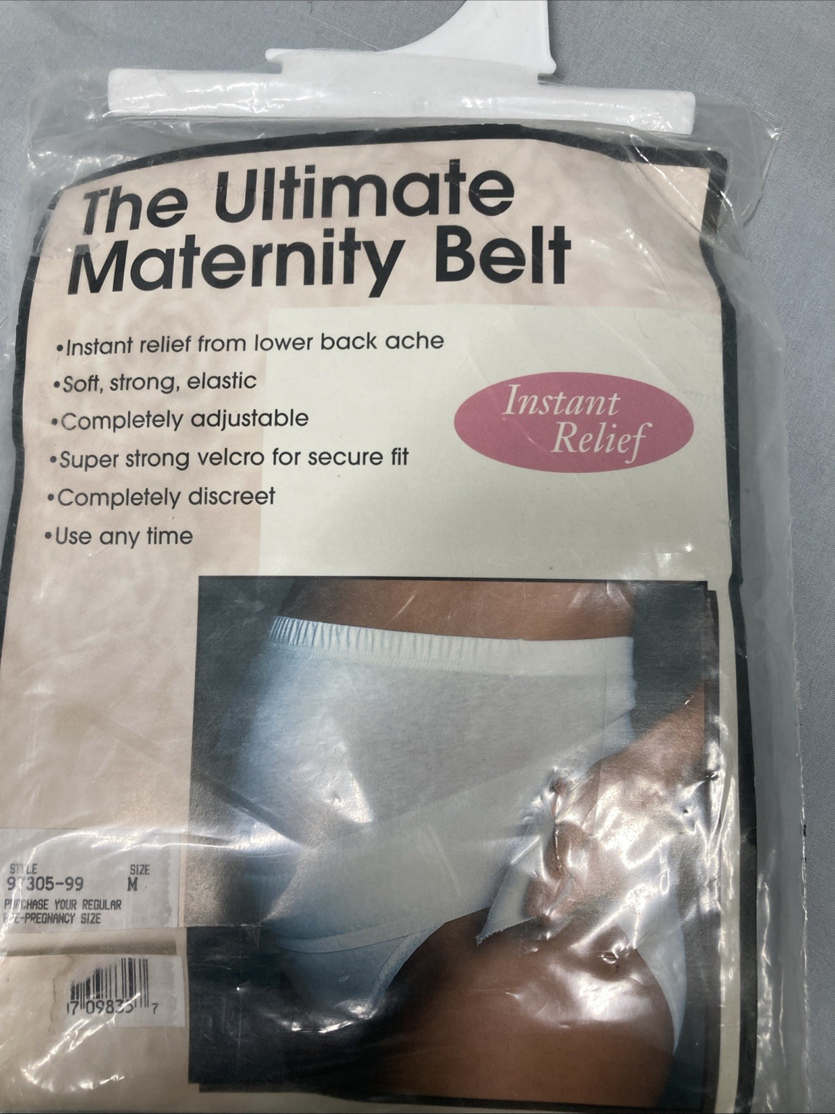 Motherhood Ultimate Maternity Belt Prenatal Support Style 97305-99 White M