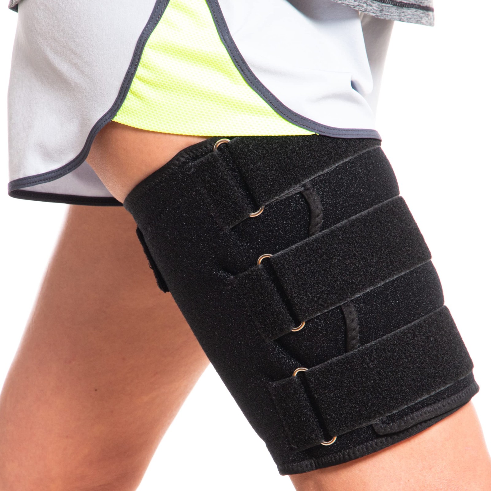 Hamstring Compression Sleeve Recovery Support – Non-Slip Groin Wrap for Adductor
