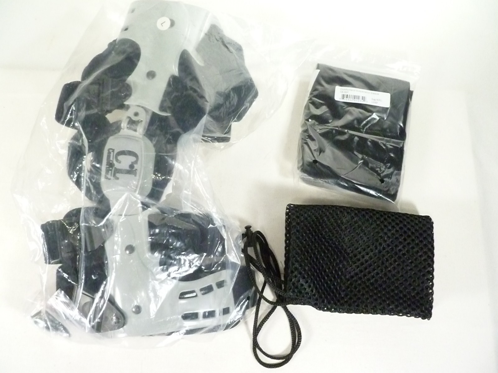 Comfortland Delta Knee Brace OA-200-L LEFT GREY Suspension Sleeve & Mesh Bag