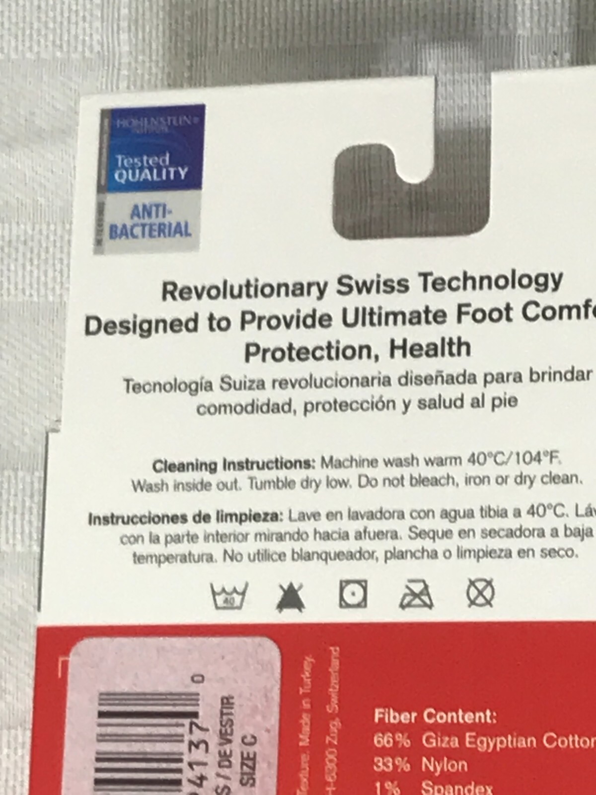 NEW! Swiss Therapeutic Diabetic Sock Black Unisex Size C Men’s Size 8-11 NOS