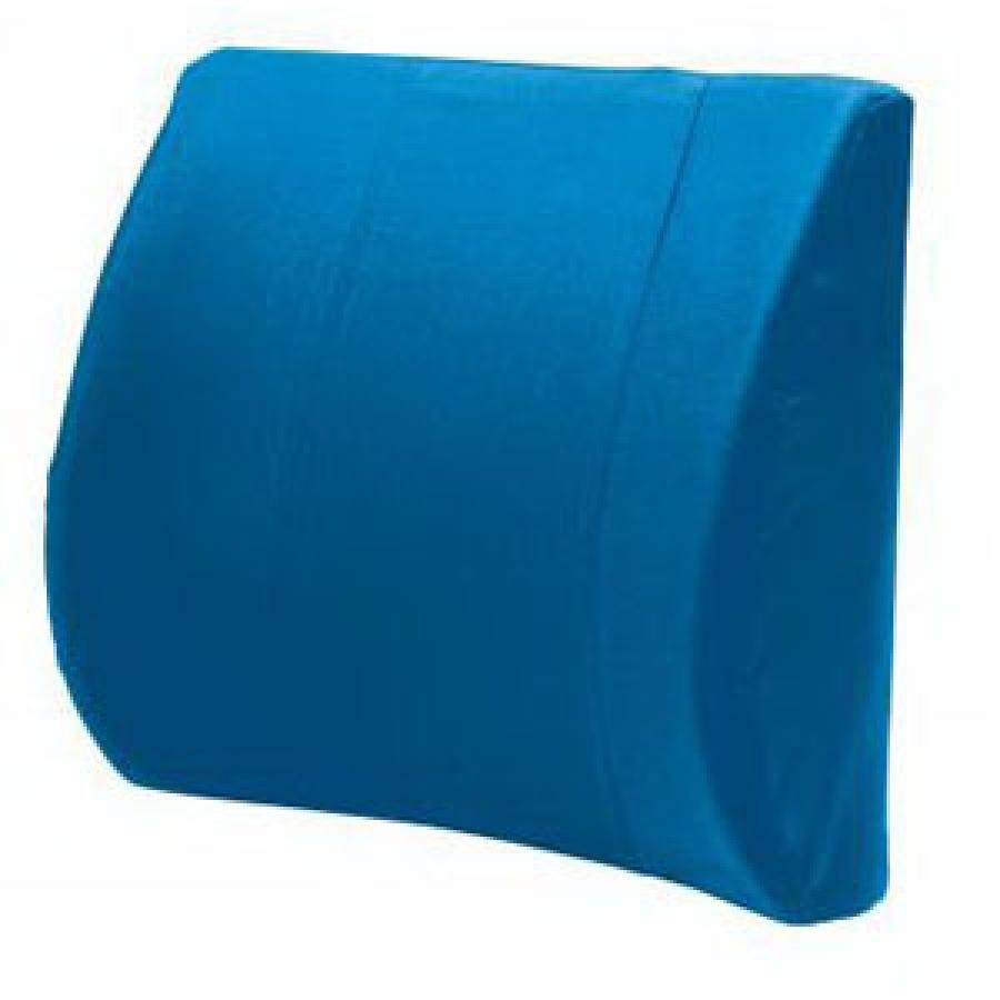 Carex Contour Back Cushion Removable Cover 13×4-1/2×14-1/4In. Blue Molded Foam 1