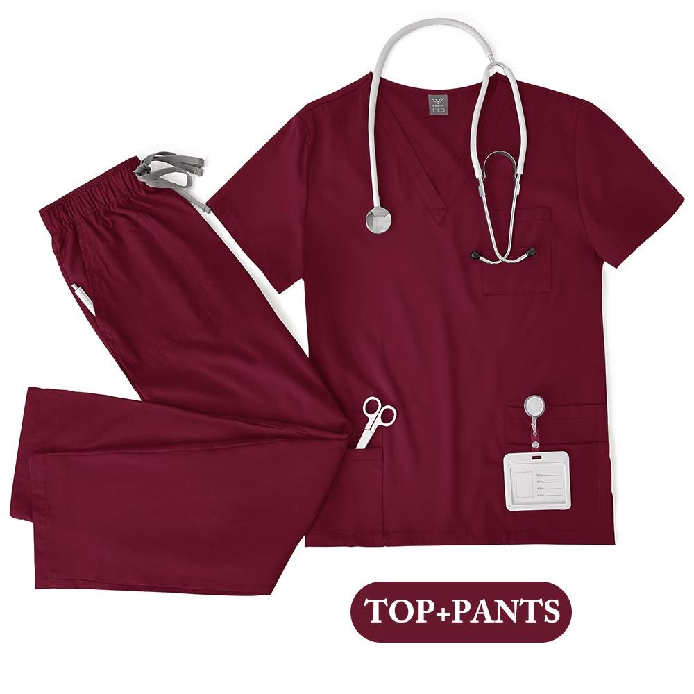 Unisex Medical Scrubs Set for Men & Women – Nurse, Doctor, Lab Wear