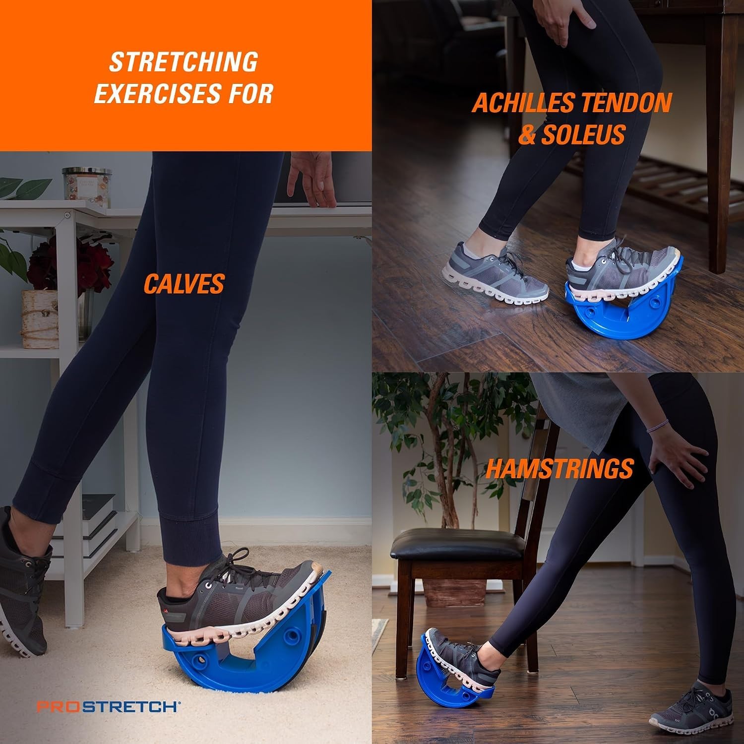 Compact Rubber Calf Stretcher & Foot Rocker – Effective Stretch for All Sports