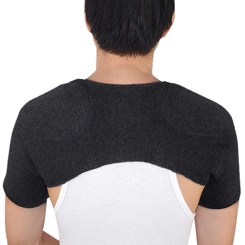 Knit Cashmere Double Shoulder Brace Sleeping Warm Stability Warming Sleeve Wr…