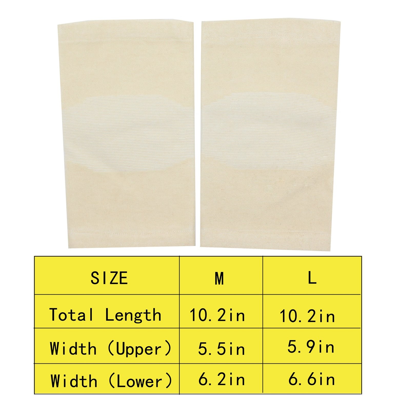 (One Pair) Bamboo Fabric Knee Sleeves for Knee Support, Circulation Improveme…