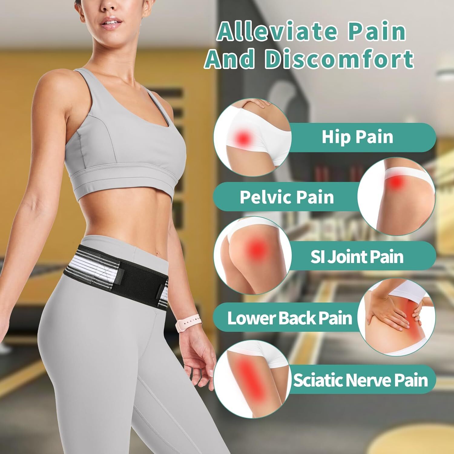 Premium Belt Relieve Lower Back Pain Sciatica Waist Belly Support Belt Men/Women