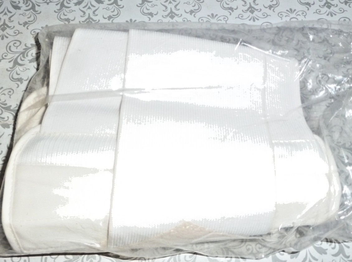NEW US ORTHOTICS 12-Inch Elastic Lumbosacral Support w Pocket 82-DX12 White