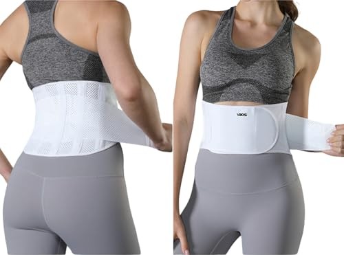 Lightweight Back Brace for Lower Back Pain Women Men, Adjustable Lumbar Support