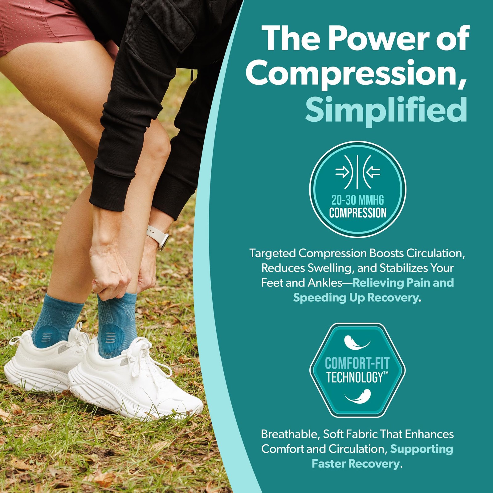 Neuropathy Socks (Pair) – Peripheral Neuritis Compression Diabetic Toeless Fo…