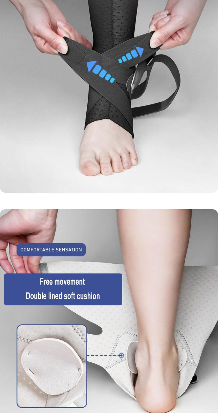 Aolikes 1pcs Ankle Sprained Support Brace Ankle Splint Stabilizer Protect for Sp