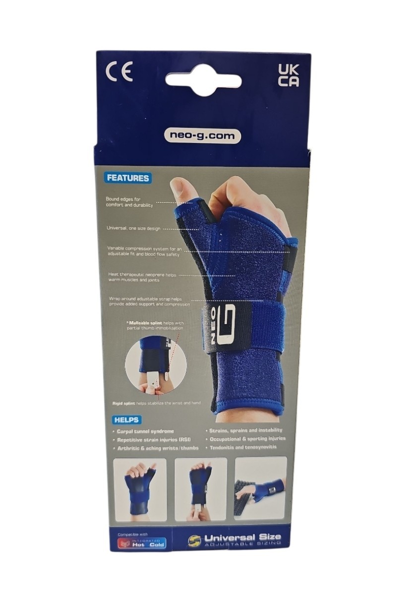 Neo G Stabilized Wrist & Thumb Brace – LEFT