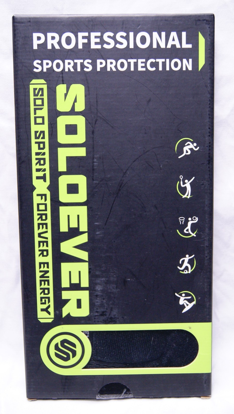 lot of 3 soloever ultra thin knee brace 2XL XXL black hook & loop closure