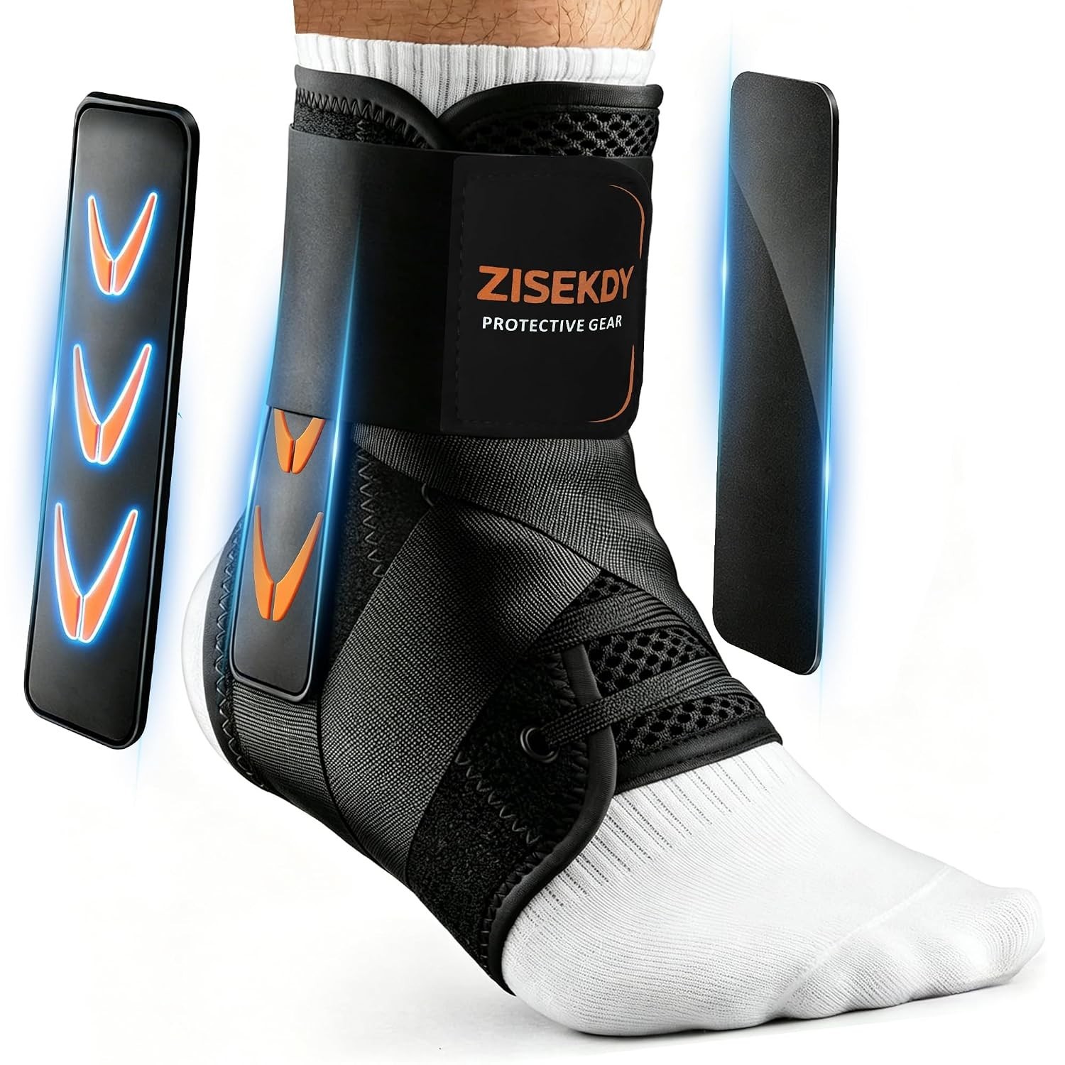 Slim-Fit Ankle Brace Medium Ankle Stabilizer Injury Recover, Running, Sports