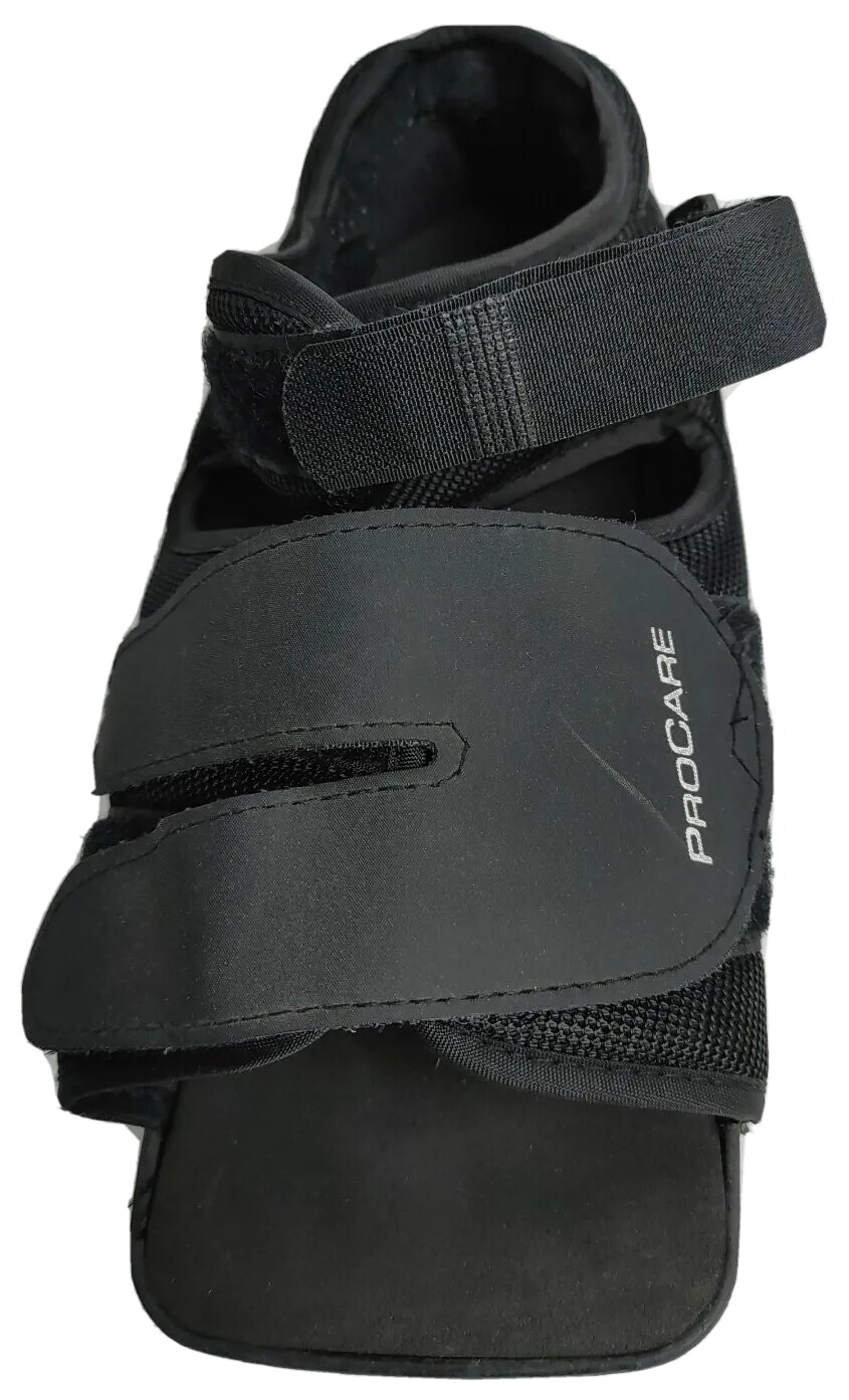 ProCare Squared Toe Post Operation Shoe Black Size Medium