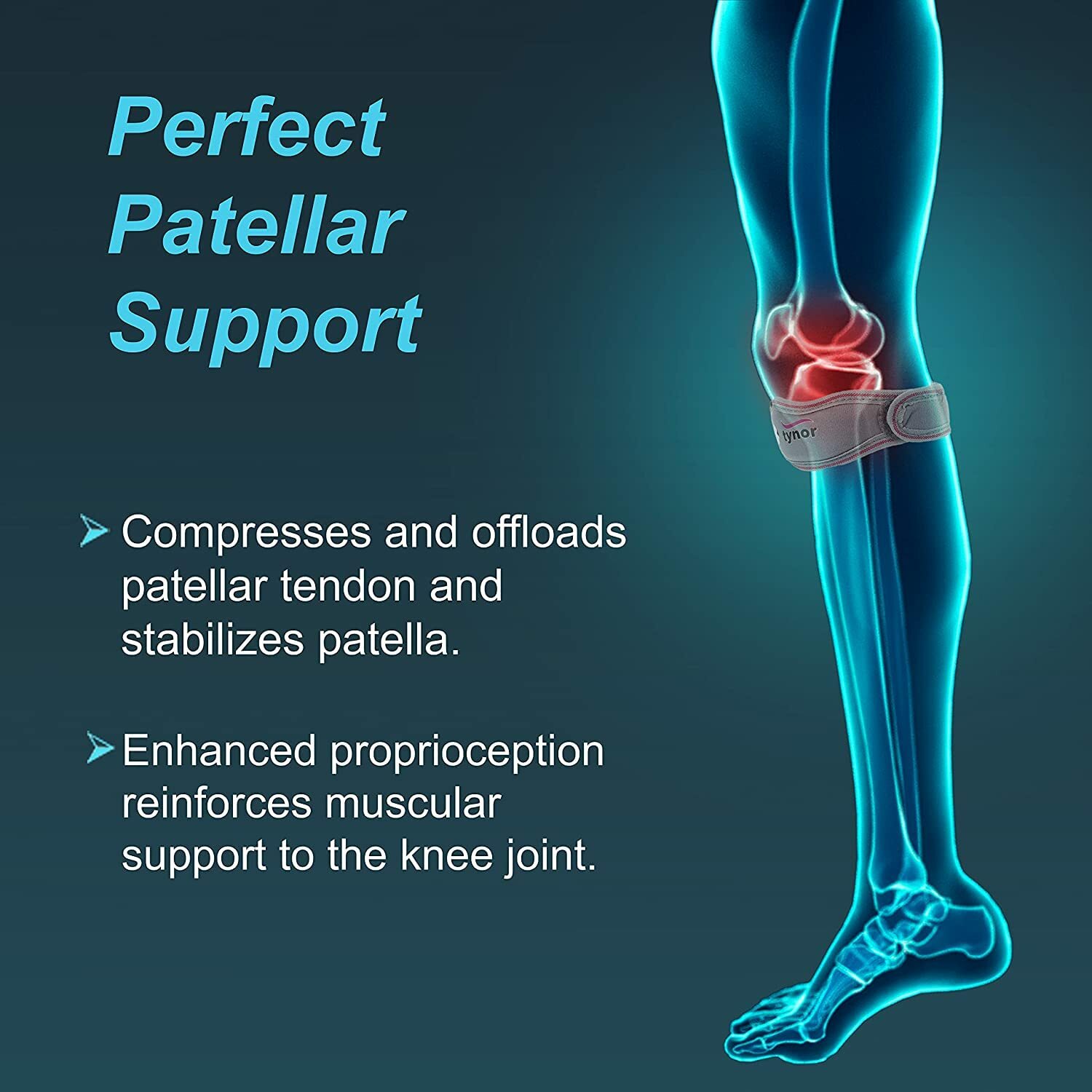 Tynor Knee Optimal compression Patellar Muscular Support Knee Joint Universal