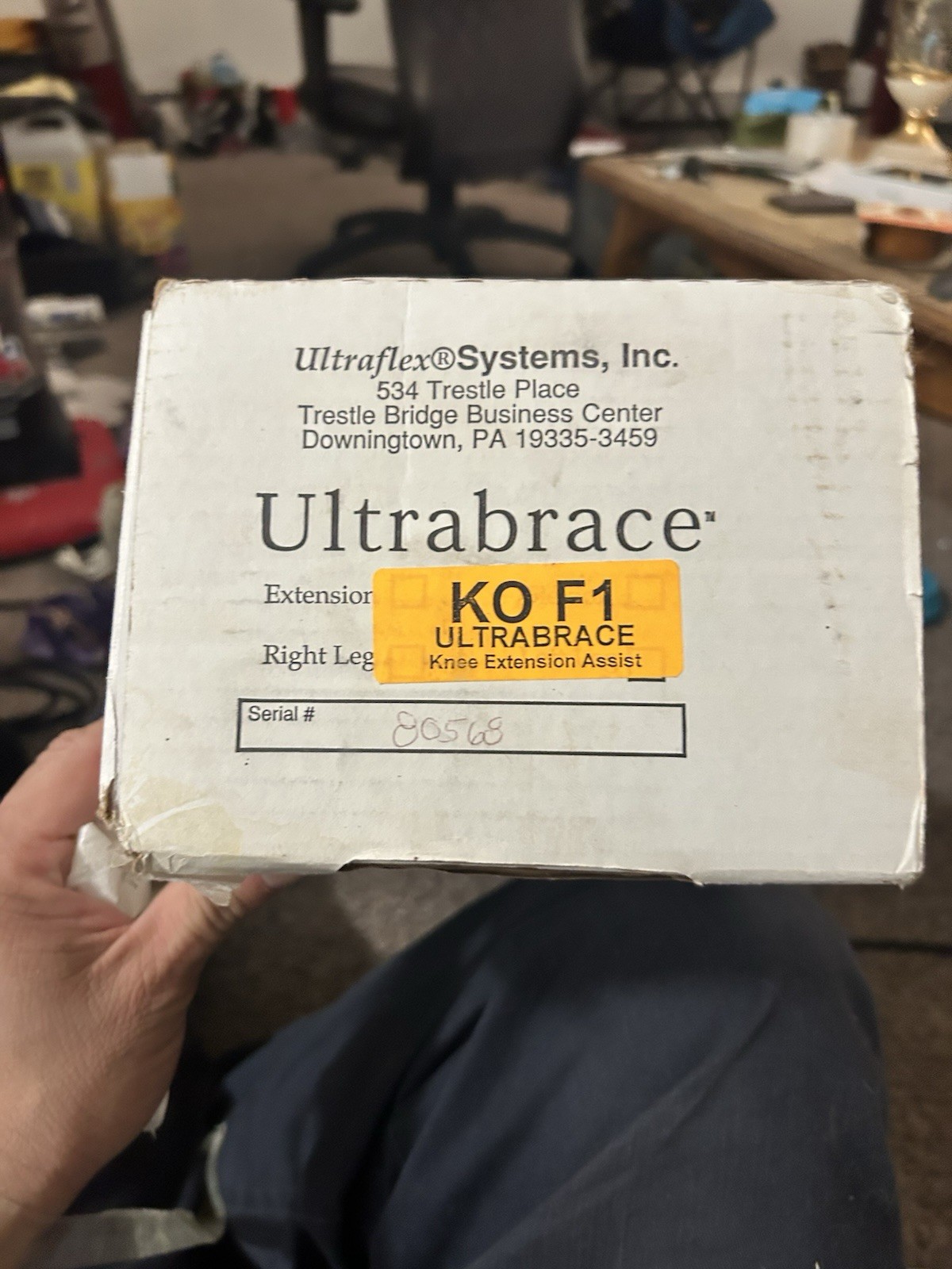 Ultraflex Systems, Ultrabrace KO F1 Knee Extension Assist Right Leg New In Box