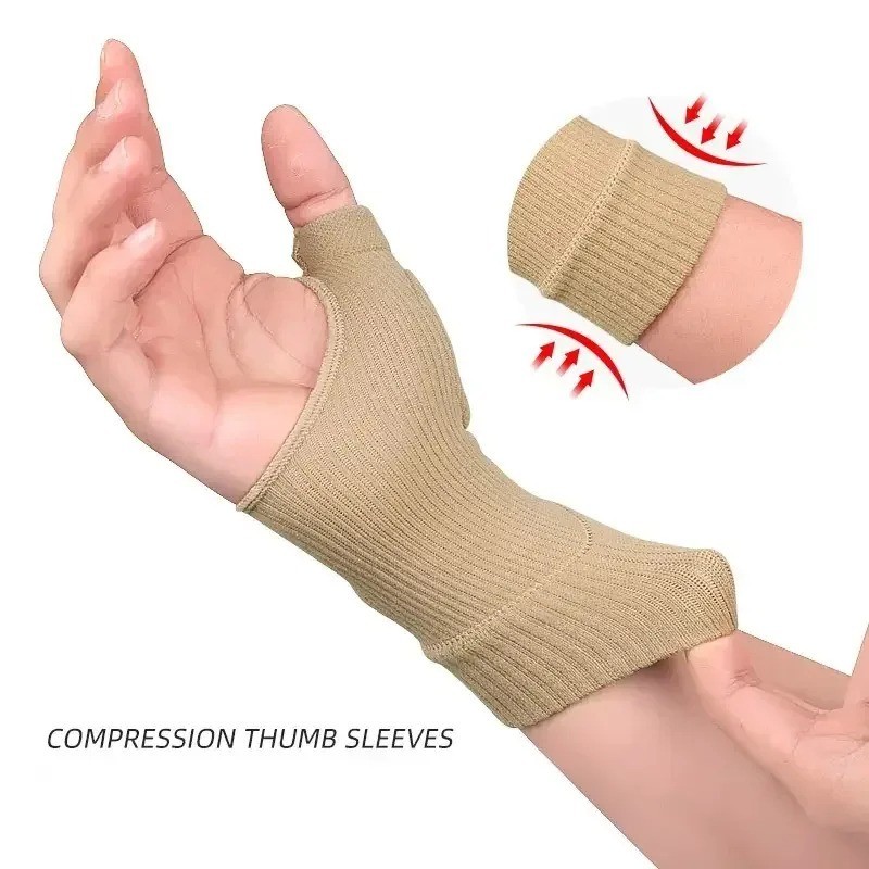 1Pair Thumb Compression Arthritis Gloves Wrist Support Brace Pain Relief Sleeve