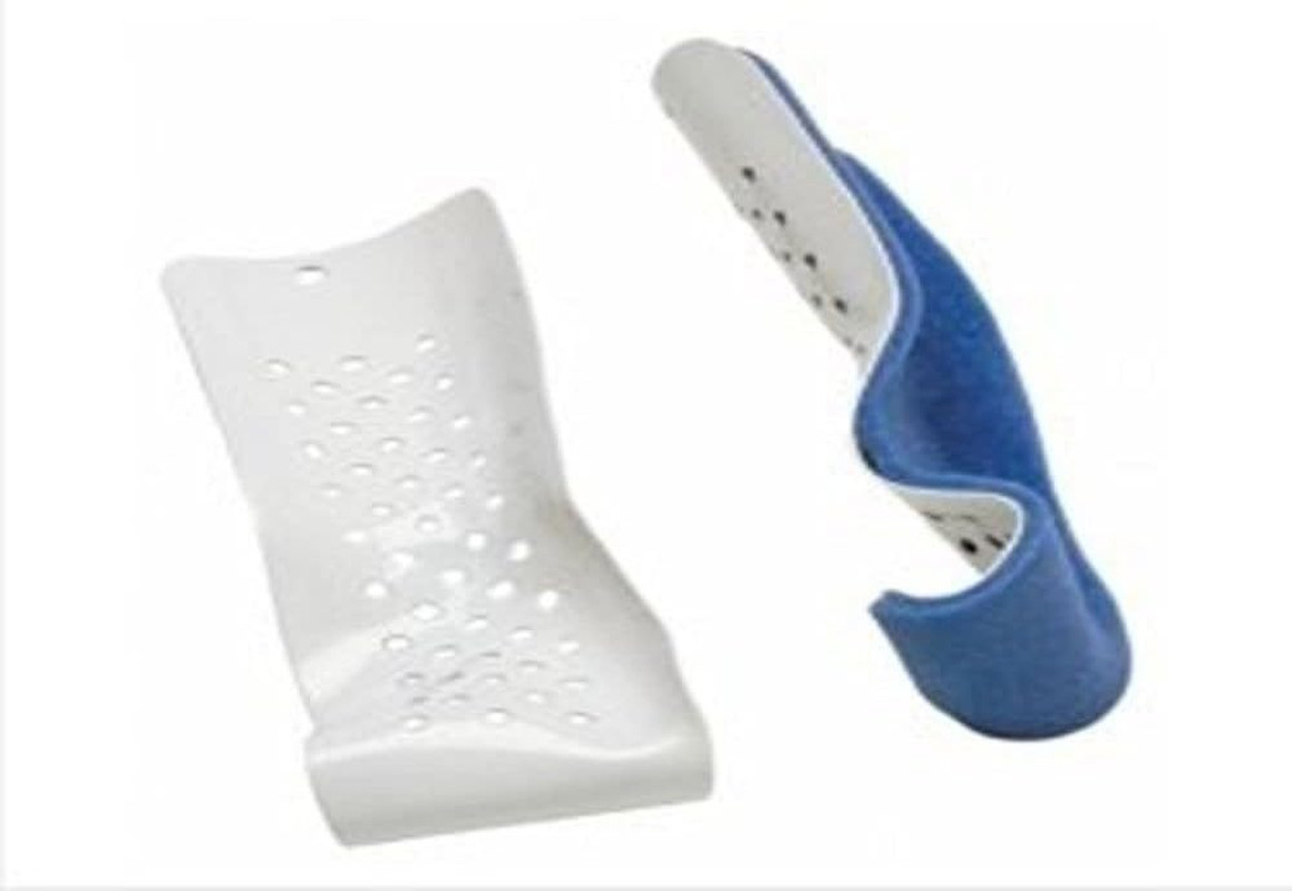 Wrist/Forearm Splint PROCARE Colles Aluminum/Foam Left Hand White/Blue Large (#7