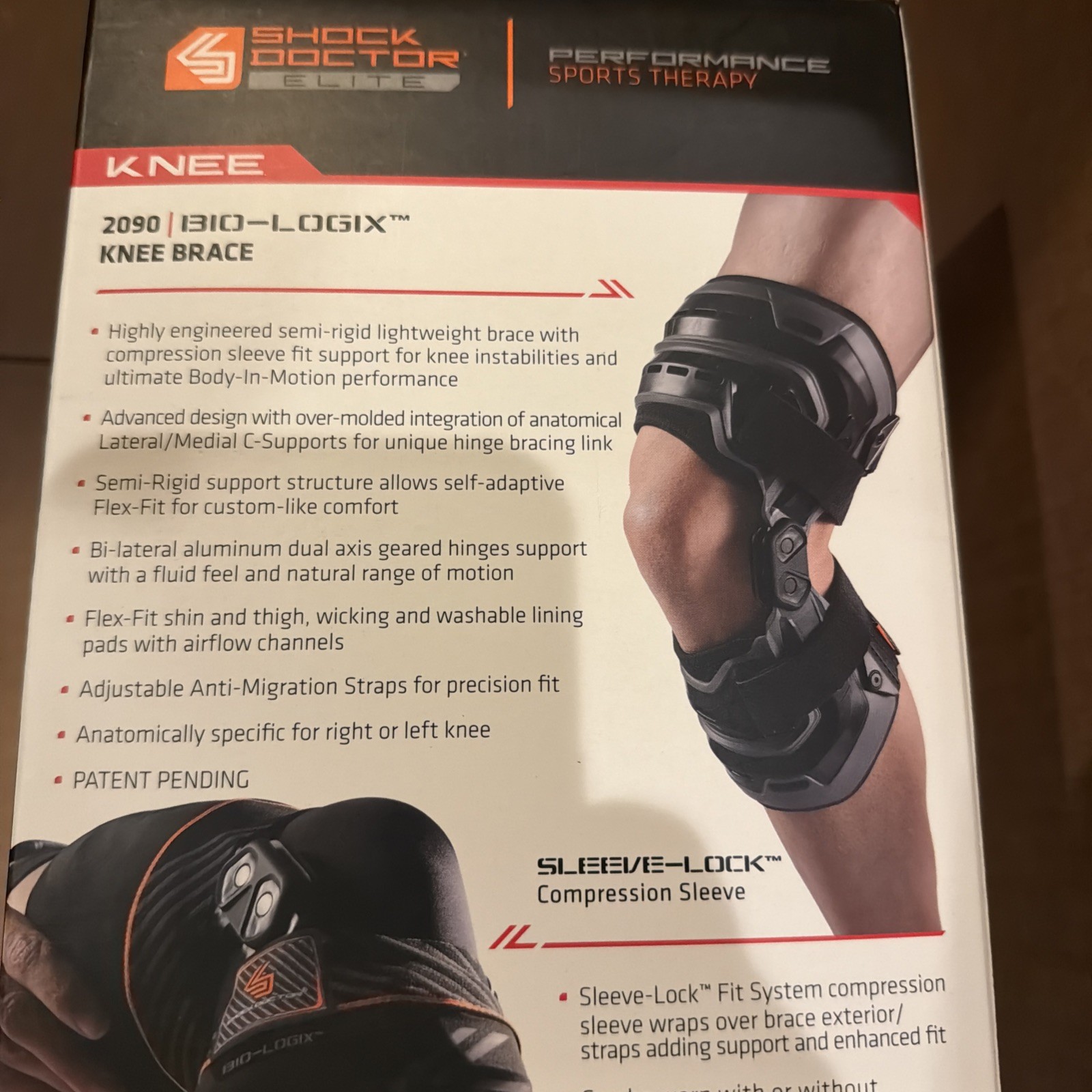 Shock Doctor Elite performance 3+ Knee Brace -2090 Bio-Logix size XS 11.5-12.5”