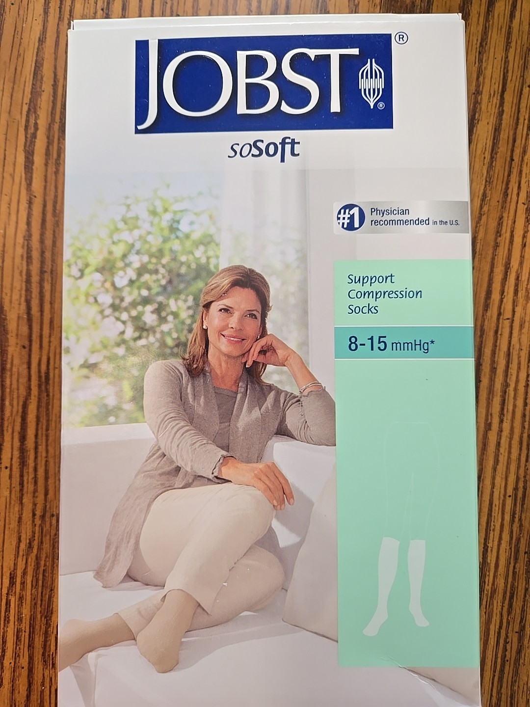 NEW! LADIES JOBST soSoft KNEE HIGH COMPRESSION SOCKS XL 8-15 mmHg BLACK 120271