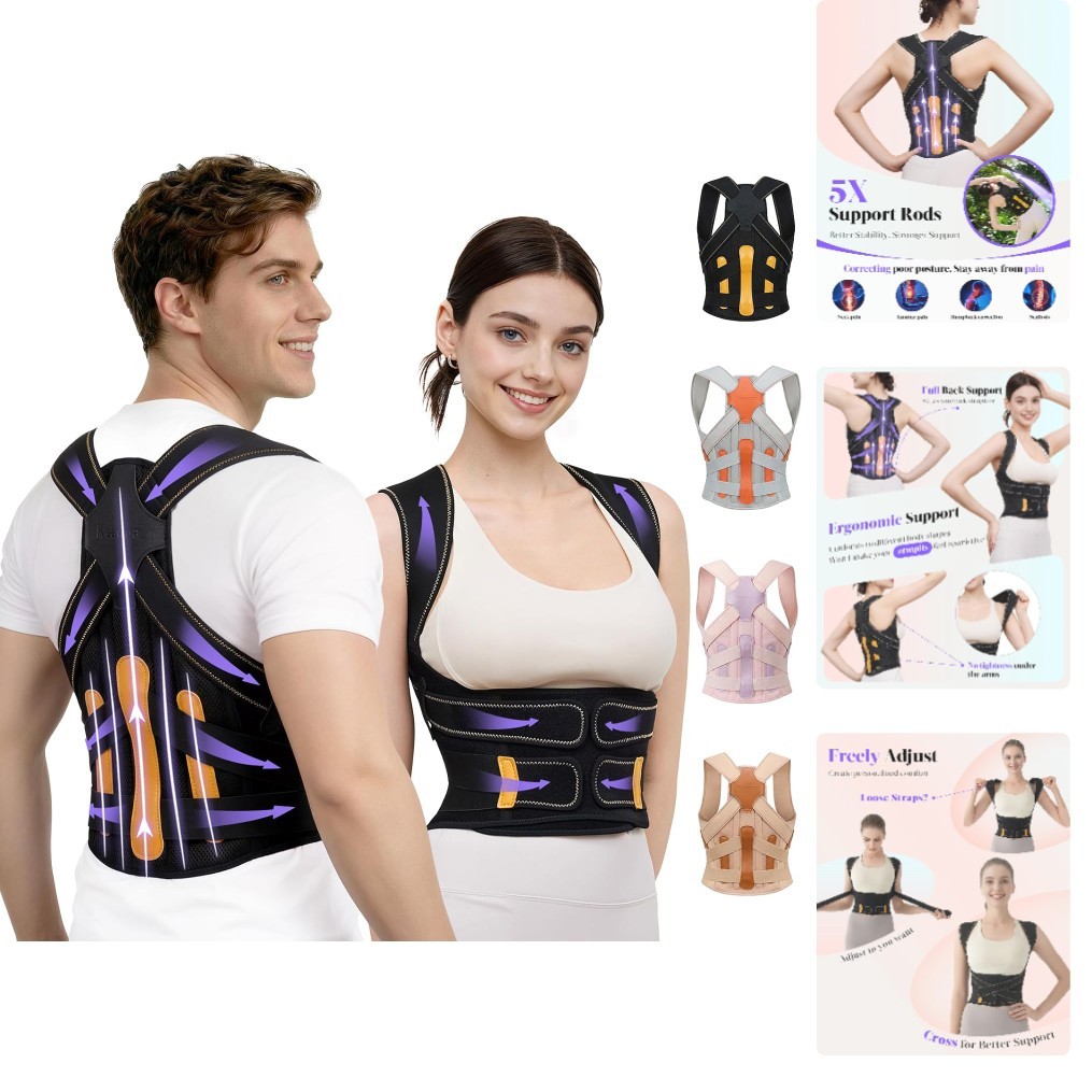 Comfortable Back Support Brace for Active Lifestyle – Ideal for Men and Women
