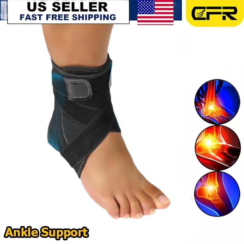 Ankle Brace Bandage Straps Sports Safety Adjustable Protectors Supports