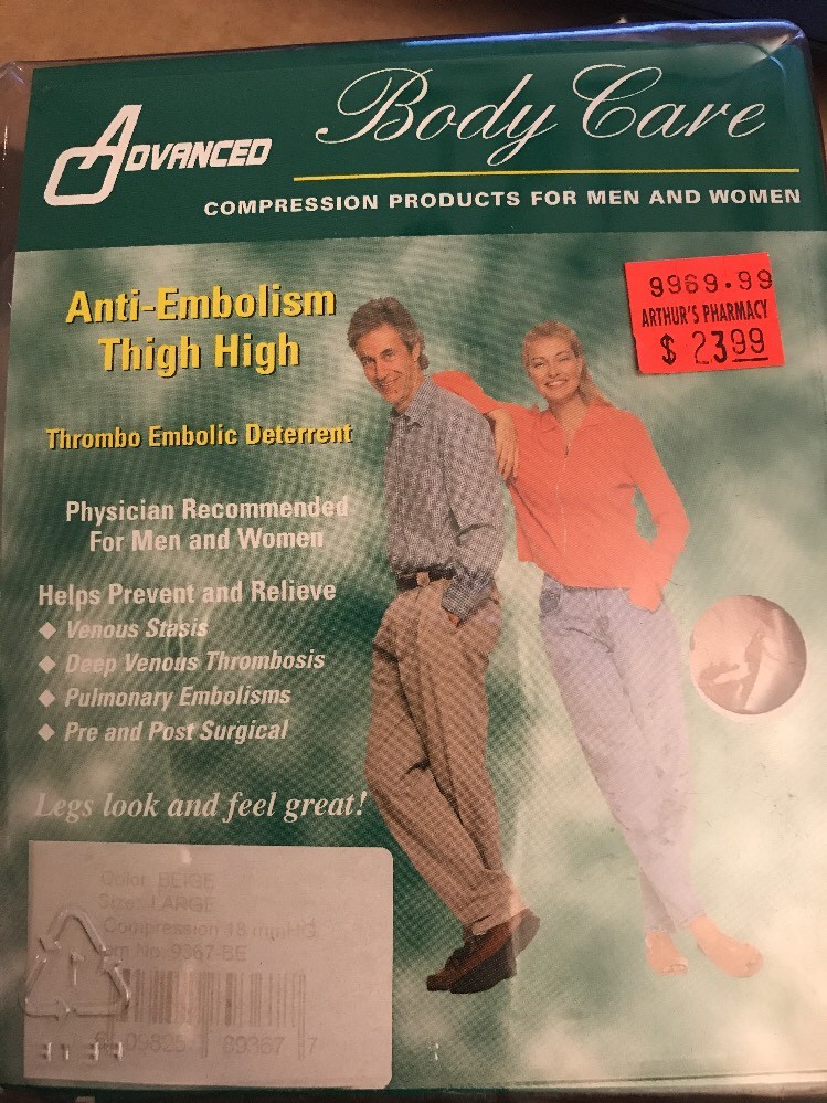 Anti Embolism THIGH Stockings 18mmHg Compression OPEN Toe Supports Surgery BC