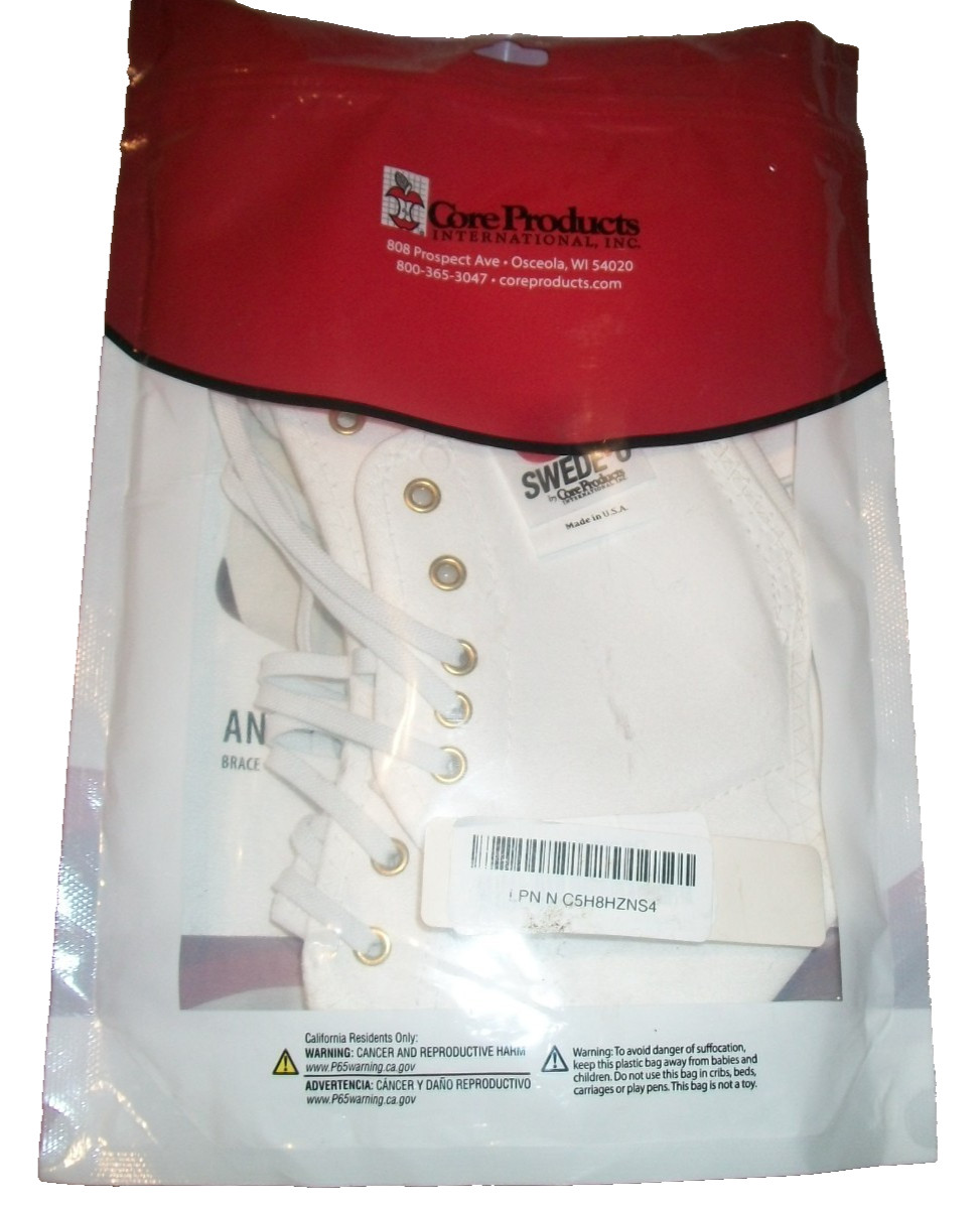 Swede-O Ankle Lok Ankle Brace Removable Stabilizers Additional Support size M