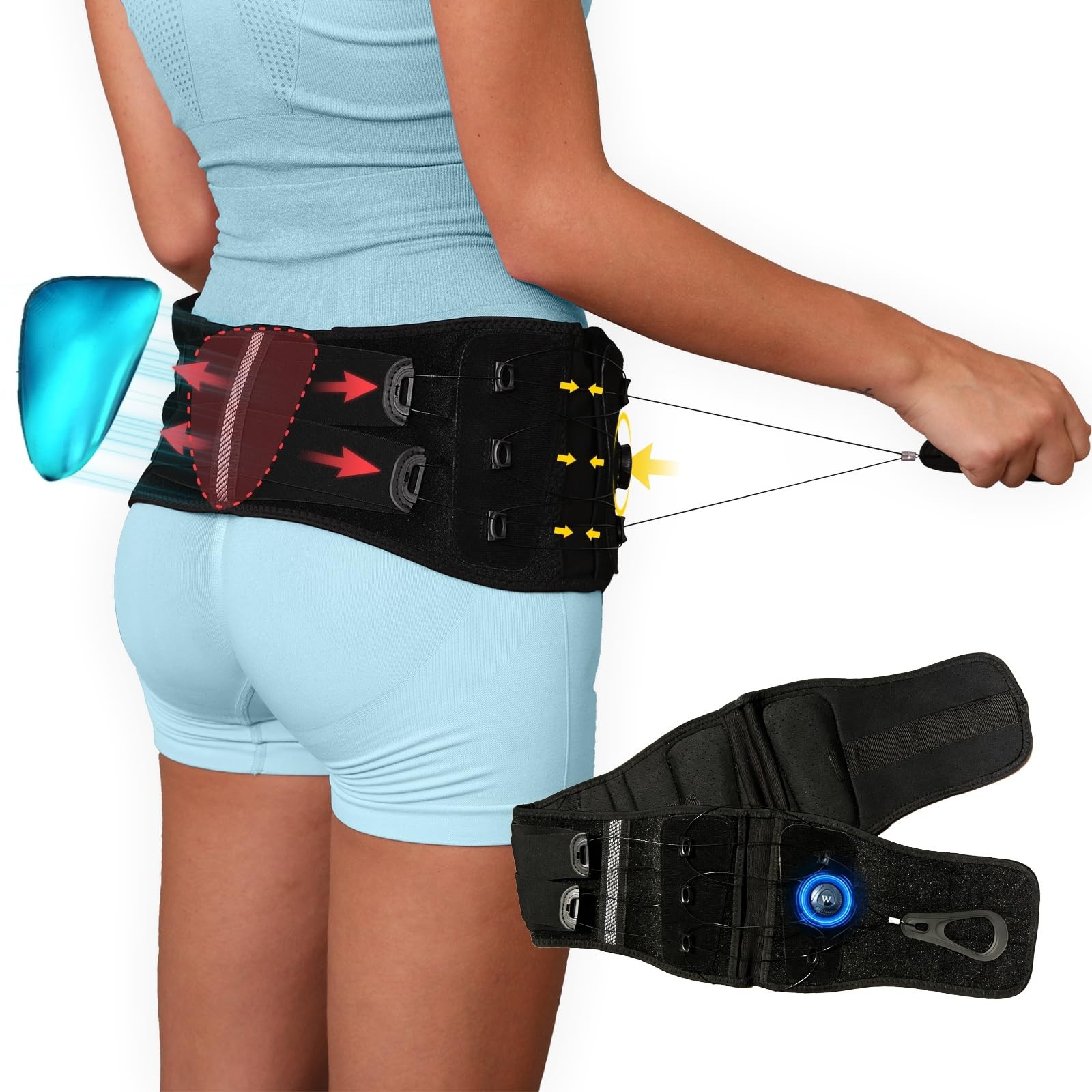 Femovaz® Dual-Adjust SI Joint Belt for Women and Men | Small, Black